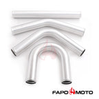 2.5in  63mm Turbo Intercooler Pipe Kit Aluminum Polished Hose Clamp DIY black Universal FE559210
