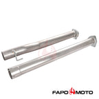 FAPO Muffler Delete Pipe Kit for 11-17 Ford F250 F350 Super Duty 6.7L Diesel 4in 409SS