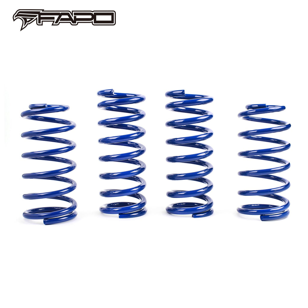 Lowering Springs compatible with Ford Mustang 1979-2004 1.5 F/1.5 R V6 V8 GT BLUE 1.5in  Drop Suspension FL017110