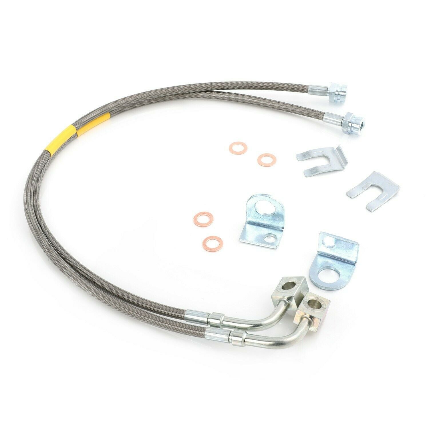 FRONT Extended Brake Line for 07-18 Jeep Wrangler JK 2-6  lift
