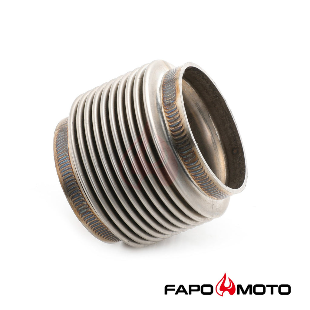 2.25  ID T304 SS EXHAUST FLEX BELLOWS 2.55  Long Flex Joint Pipe ULTRA STRONG FE902310