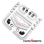 2.5in  63mm Turbo Intercooler Pipe Kit Aluminum Polished Hose Clamp DIY black Universal FE559210