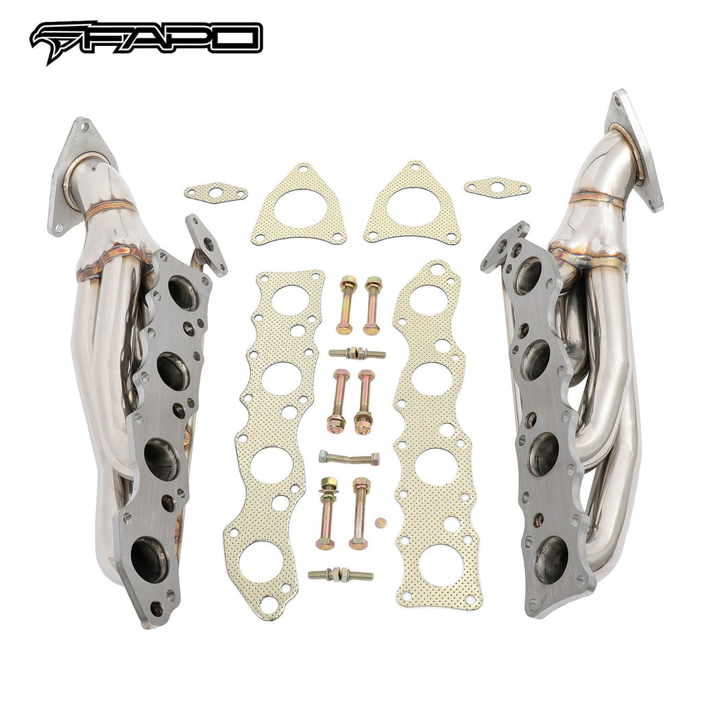 FAPO Shorty Headers for 07-16 Toyota Tundra Sequoia 5.7L 345 V8 304 SS Limited SR5 TRD