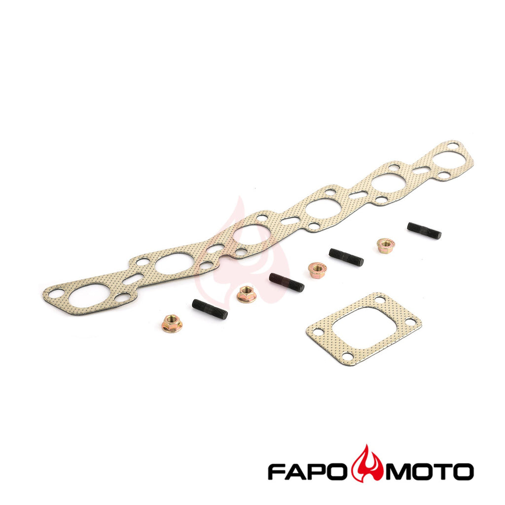 FAPO Equal Length T3 Turbo Manifold for RB20DET RB25DET Skyline R31 R32 R33 R34 GTS GTR 44mm WG Top Mount