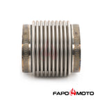 Universal 2  ID T304 SS EXHAUST FLEX BELLOWS 2.55  Long Flex Joint Pipe ULTRA STRONG FE902010