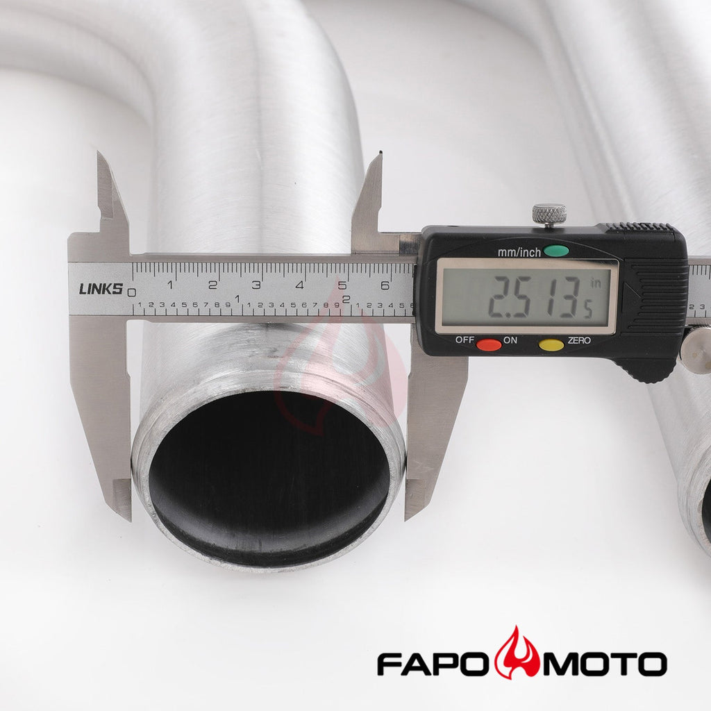 2.5in  63mm Turbo Intercooler Pipe Kit Aluminum Polished Hose Clamp DIY black Universal FE559210